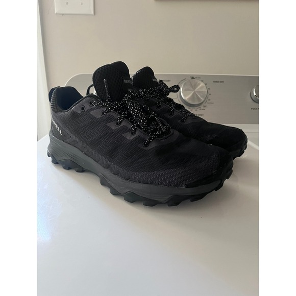 Merrell Other - Merrell Speed Eco Mens Black Charcoal Trail Running Shoes J036985 Size 9.5
